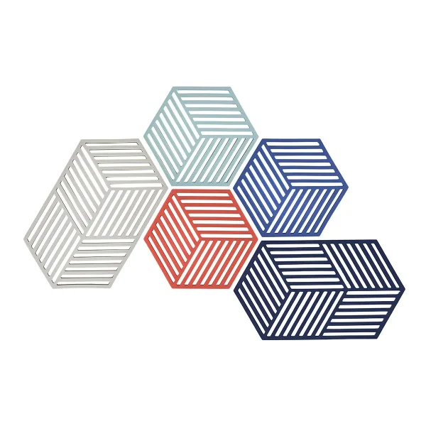 Zone Denmark Hexagon & Triangle Trivets Warm Grey Set of 5