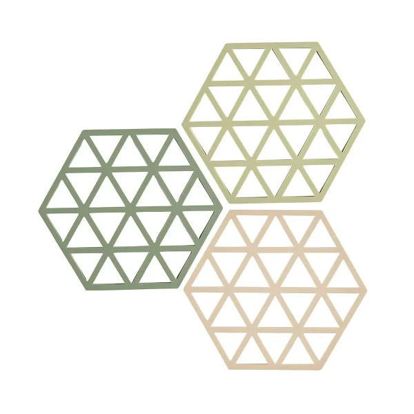 Zone Denmark Triangle Trivets Rosemary Set of 3