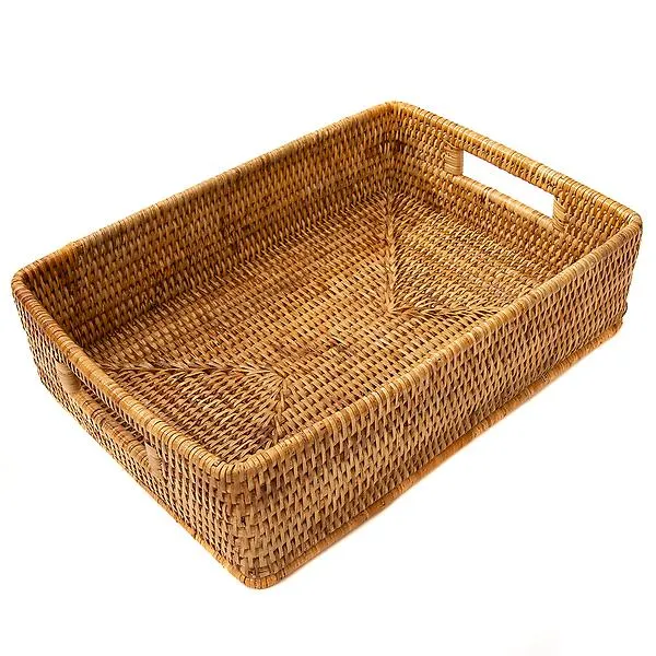 Artifacts Trading Company Rattan Storage Basket Honey Brown
