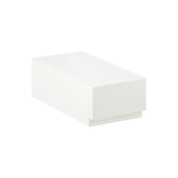 Astage Short Opaque Modular Stackable Drawer White