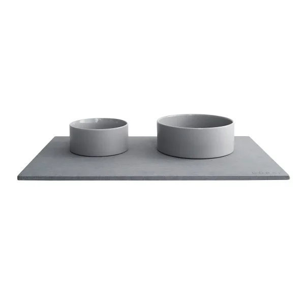 Dorai Dog Food & Water Bowls + Stone Base