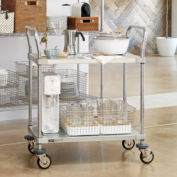 Metro Commercial Solid Shelf Serving Cart