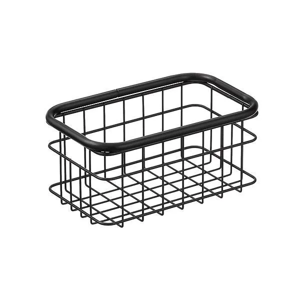 The Container Store Small Urban Wire Bin Black