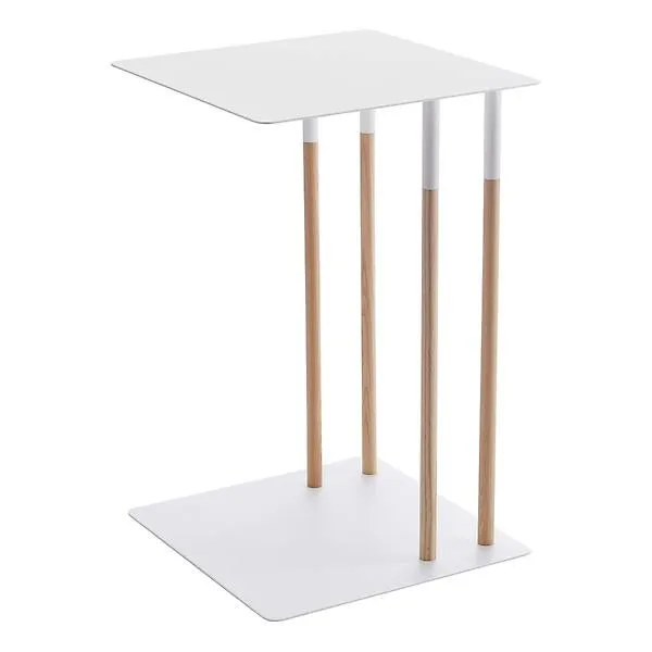 Yamazaki Home Sliding Side Table White