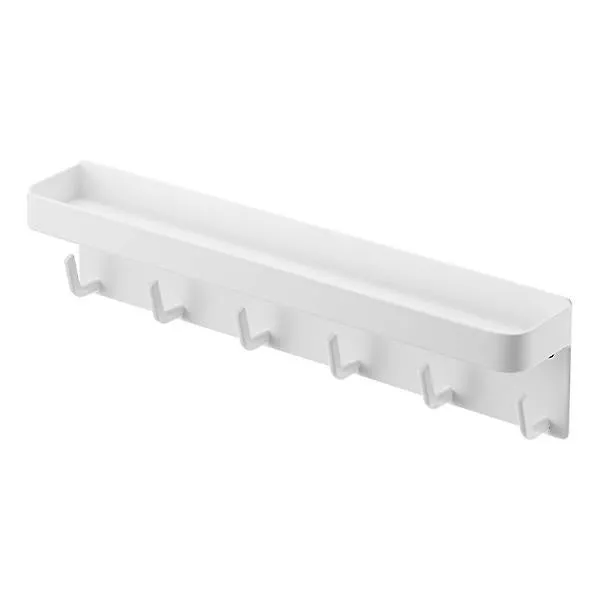 Yamazaki Home Smart Magnetic Key Rack with Tray White
