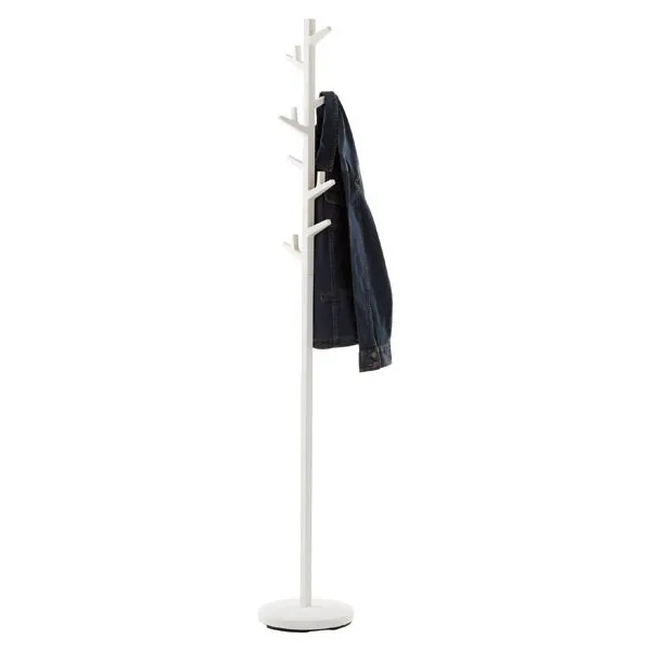 Yamazaki White Adjustable Branch Coat Rack